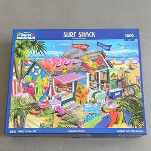 1000 piece surf shack puzzle by white mountain